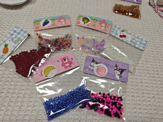 Millet seed beads with wish fruits -Ken shop