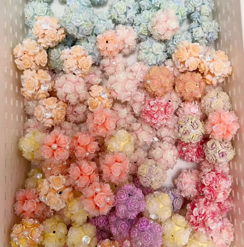 Flower Ball beads with wish fruits -Ken shop